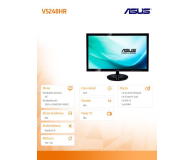 ASUS ASUS 24'' VS248HR 90LME3001Q02231C- Czarny - 1442852 - zdjęcie 2